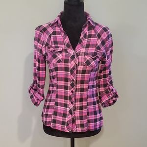 Passport plaid button up shirt